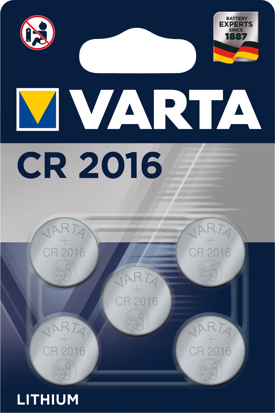 Litium knappcellebatteri CR 2016 BL-5