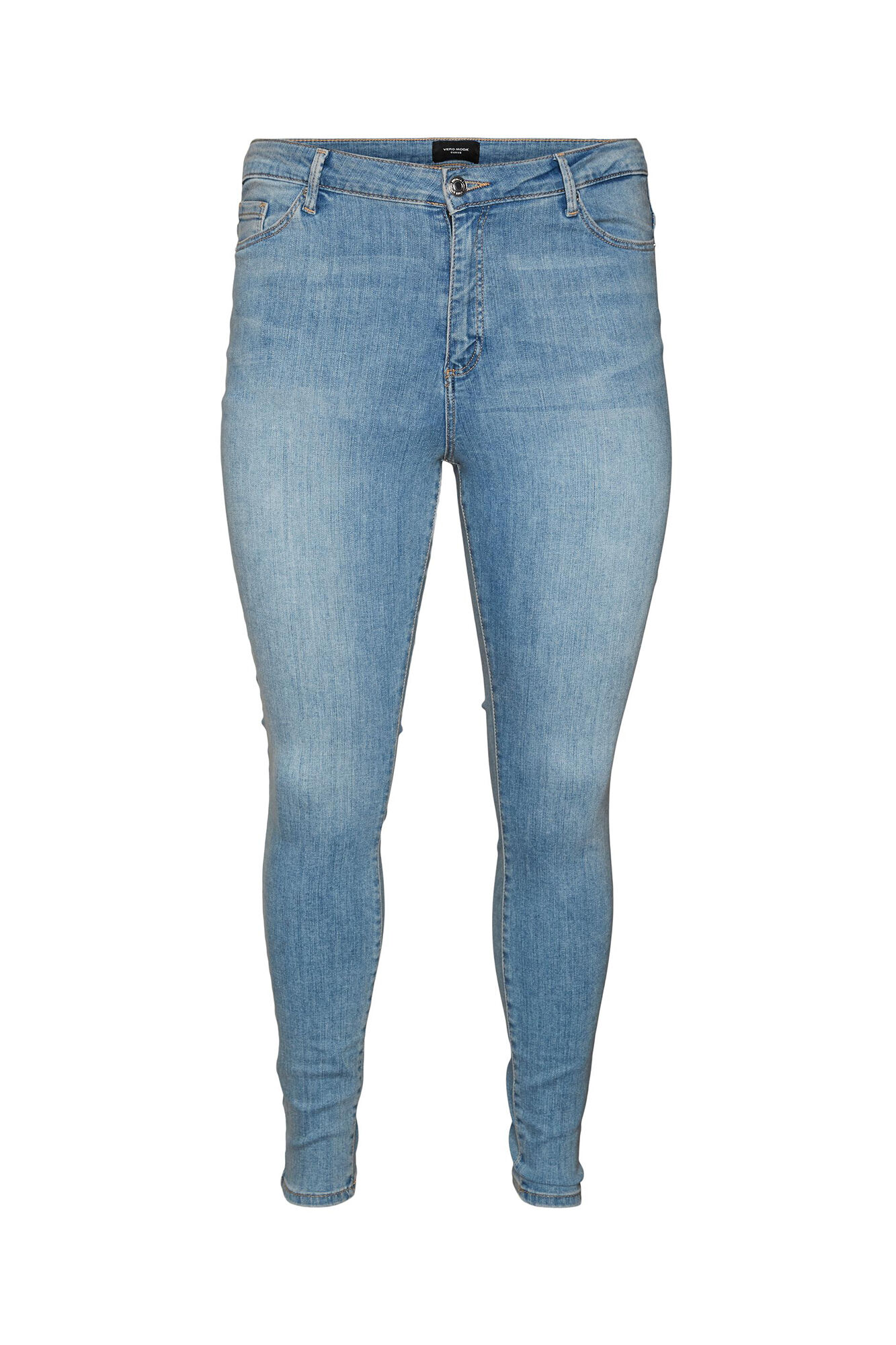 Calça jeans skinny plus size - Azul