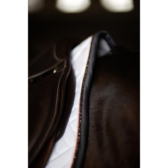 Zadeldek Equestrian Stockholm Modern White Dark Ocean Springen Wit-donkergrijs