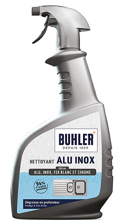 Nettoyant alu inox sans ammoniaque 500ml Buhler