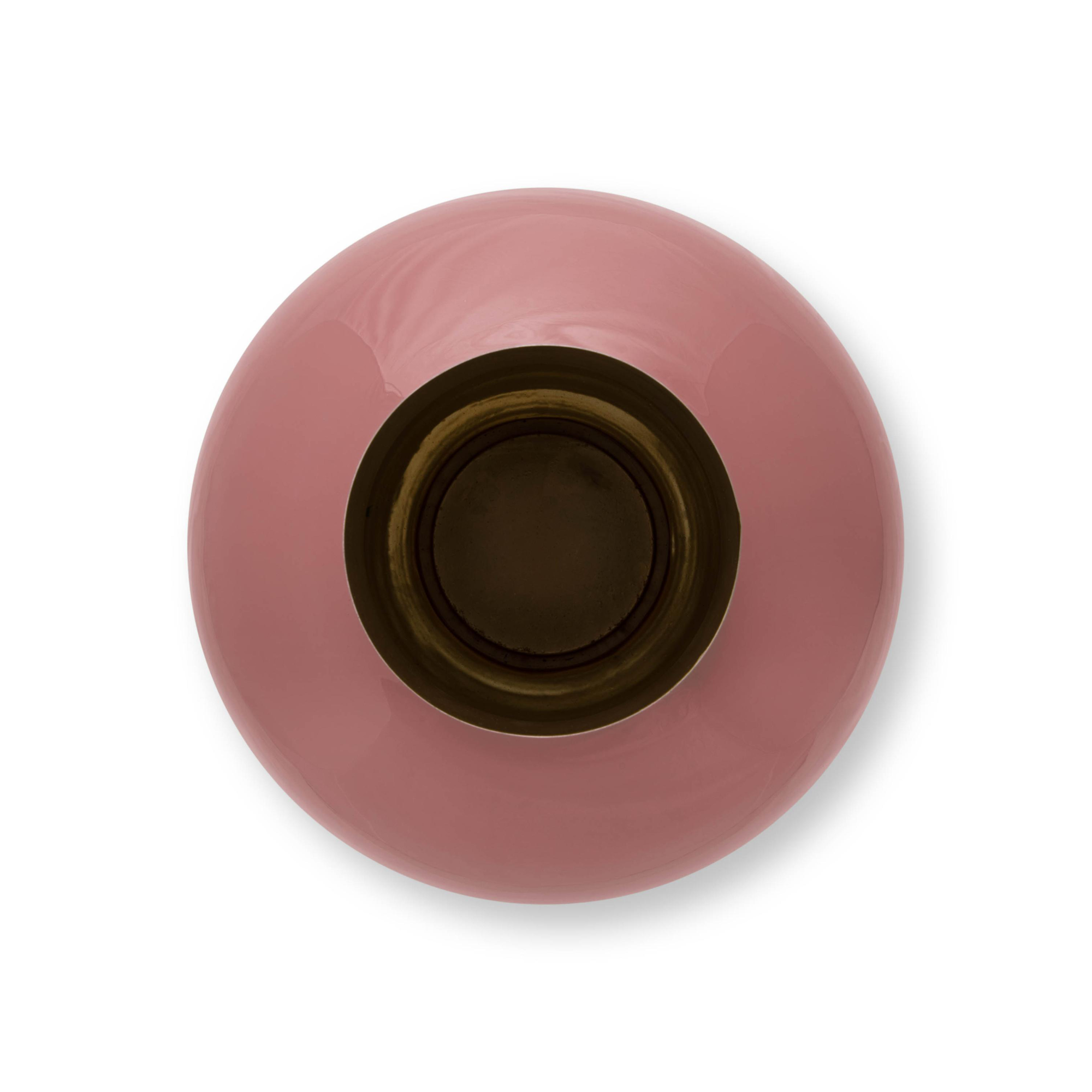 Vaas metaal XL oud roze