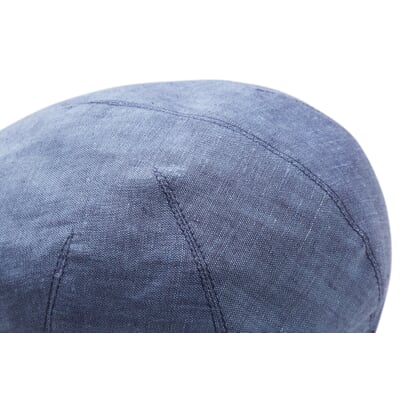 Herren-Schiebermütze Leinen, Blau