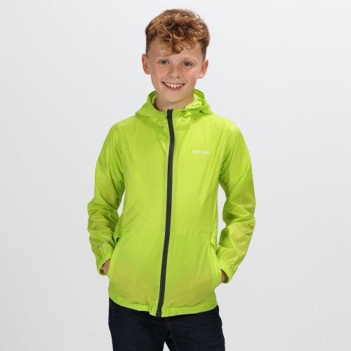 Jaqueta impermeável infantil, cor Lima Pink