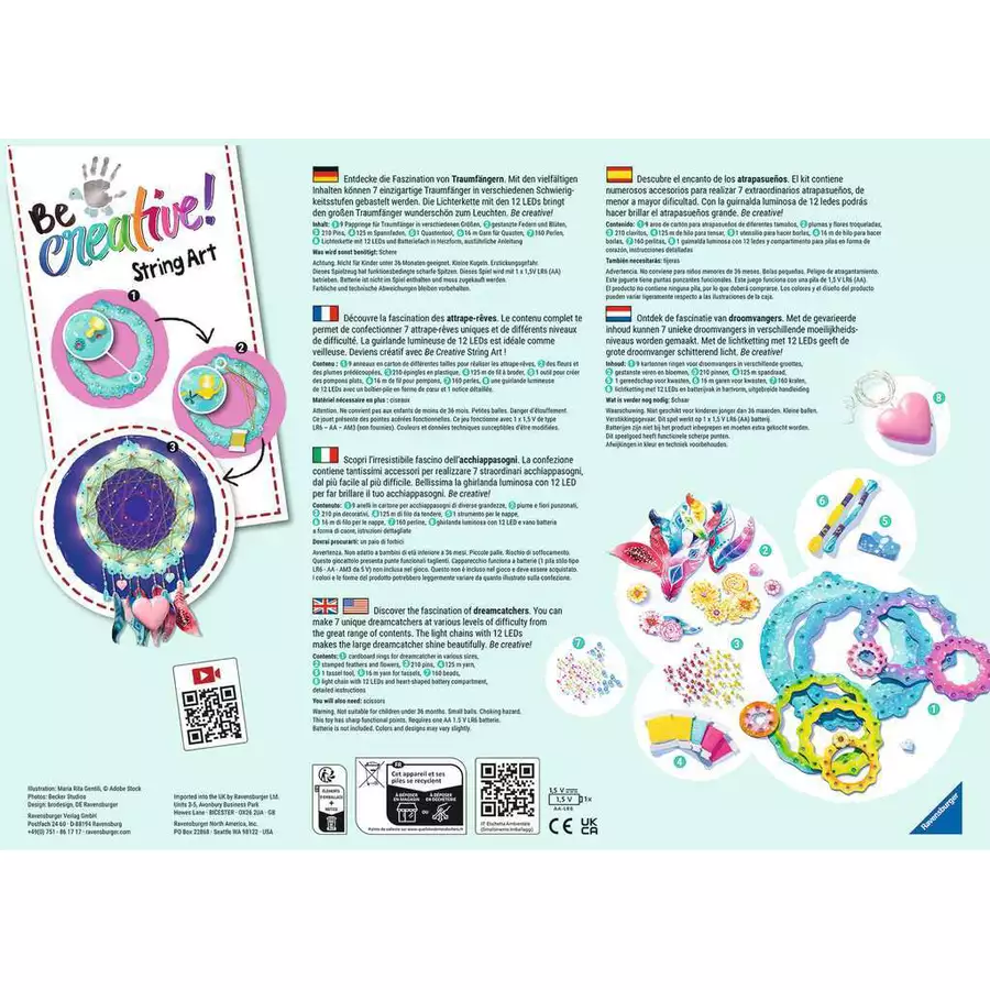 Ravensburger BeCreative String Art Dreamcatcher bunt