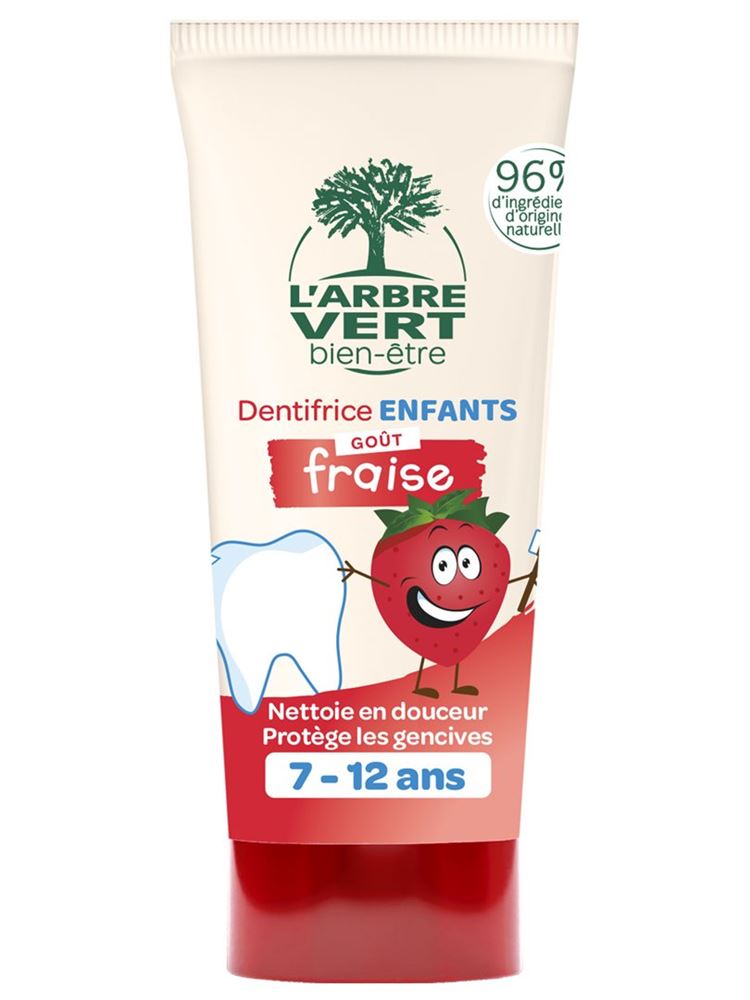 L'ARBRE VERT Öko Zahnpasta Kinder<br>50 ml, Tube, Paste, Erdbeere französisch