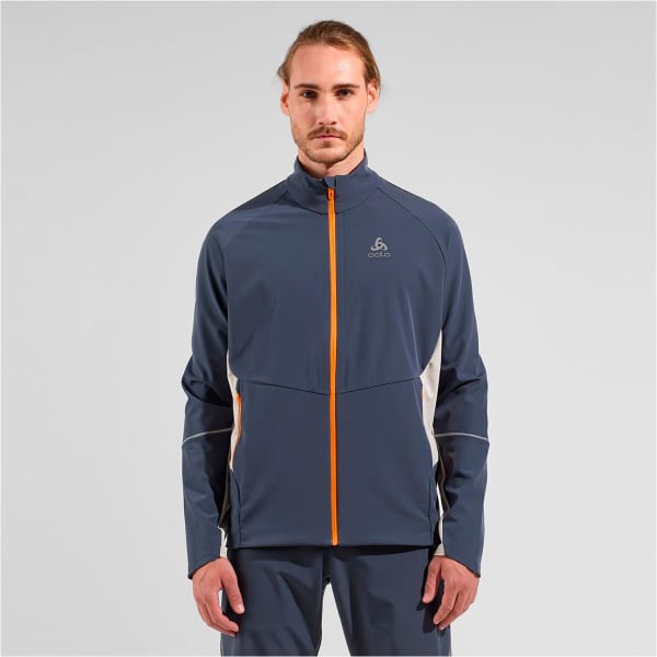Veste ski de fond ODLO ENGVIK JACKET SILVER CLOUD/INDIA INK