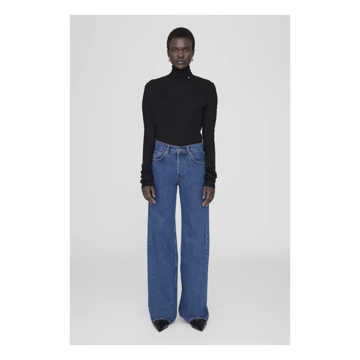 Anine Bing Jean Hugh Coton Bio | Bleu