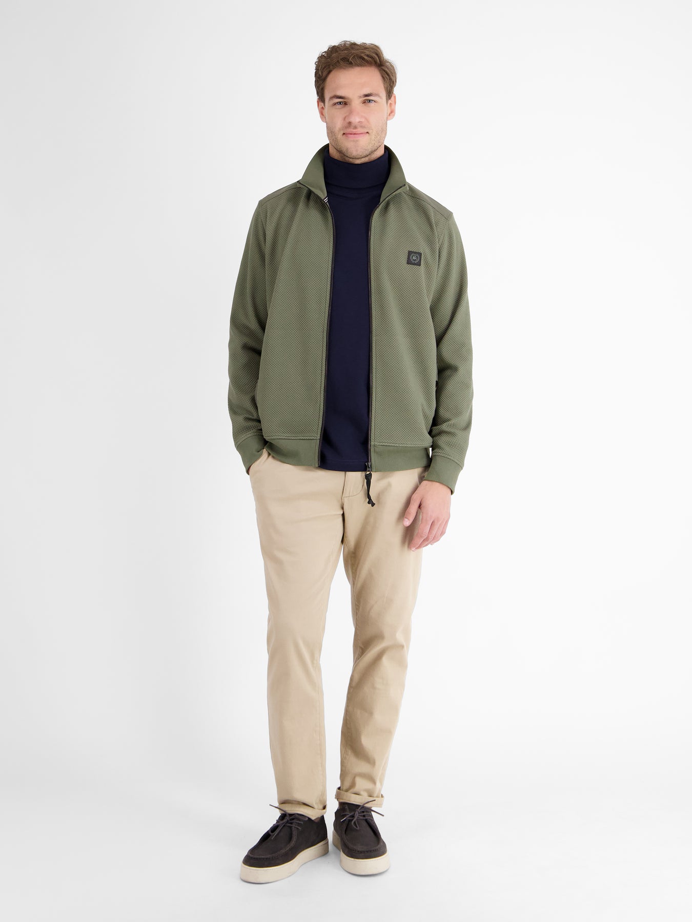 Herren Sweatjacke in sportiver Struktur