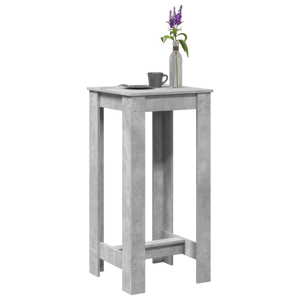 vidaXL Bartafel betongrijs 51x50x103,5 cm