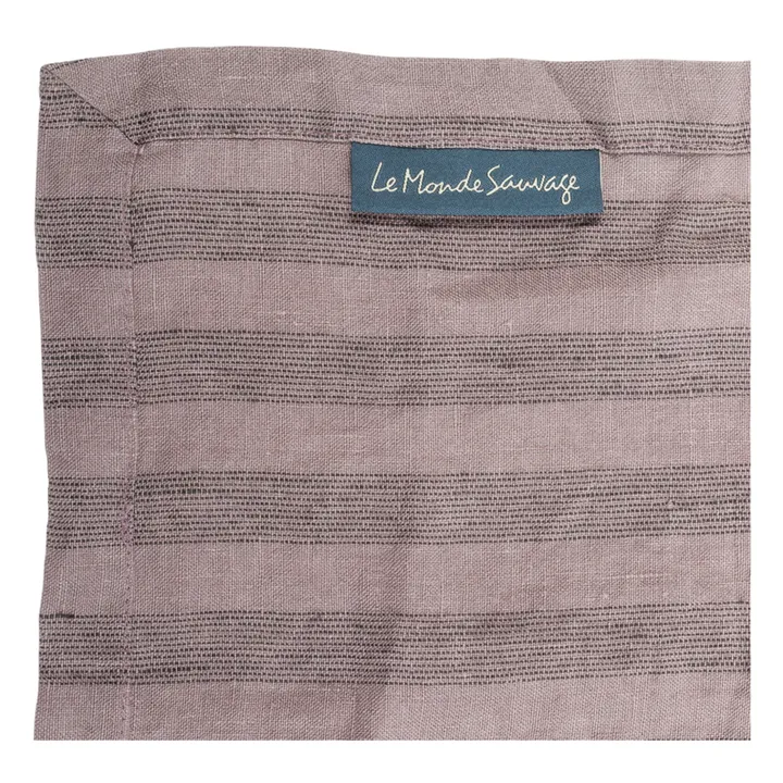 Le Monde Sauvage Housse de couette Sandhills en lin | Violet