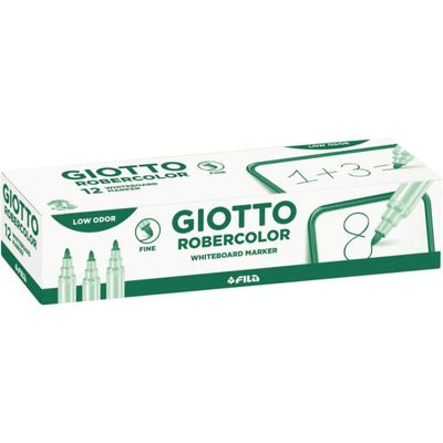 Giotto Robercolor - 12 Marqueurs effaçables - pointe ogive - vert