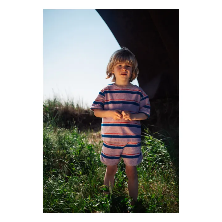 Daily Brat Short Rayure Eponge | Lilas