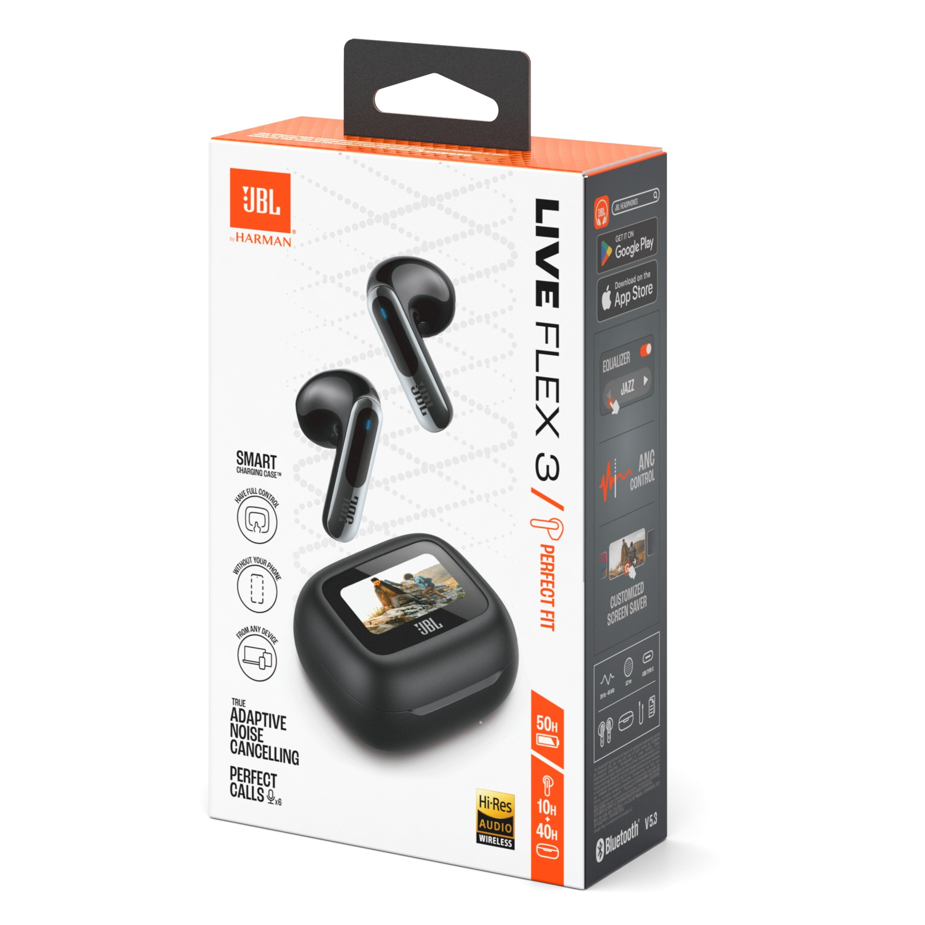 JBL Live Flex 3 Trådløse hodetelefoner Svart