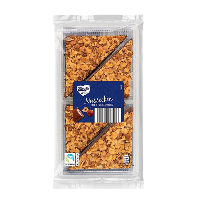 MEINE KUCHENWELT Feine Kleinkuchen 175 g, Nussecken