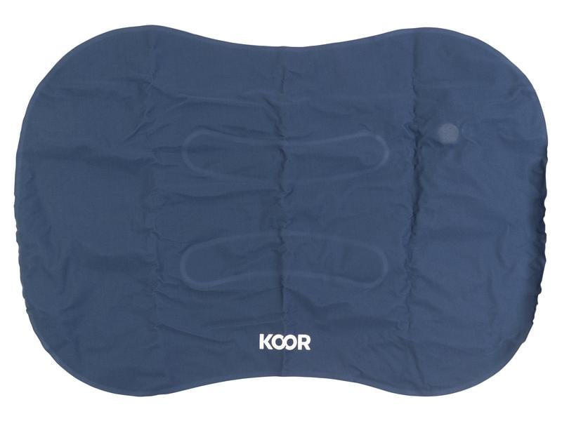 KOOR Reisekissen Sonno Blau Aufblasbares Kissen für Camping und auf Reisen