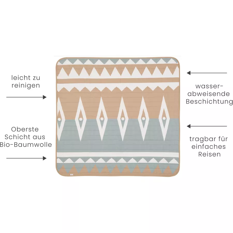 toddlekind Tragbare Spielmatte Mineral