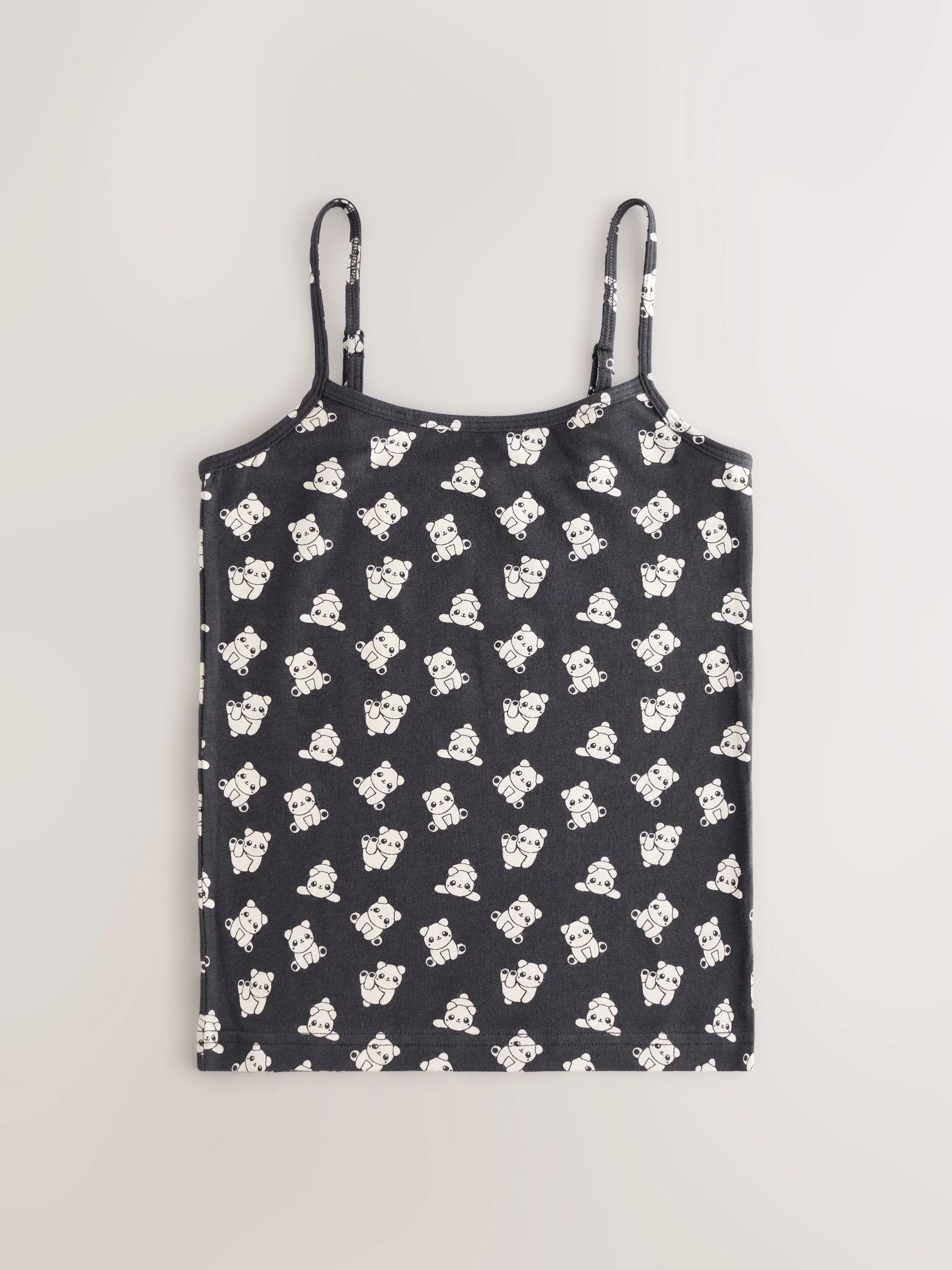 panda stripe - Verpakking van 3 cami topjes met bandjes en print (1,5 - 16 jr)