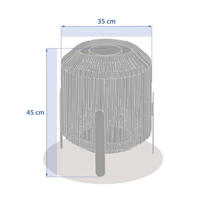 Lanterne solaire LINY Graphite