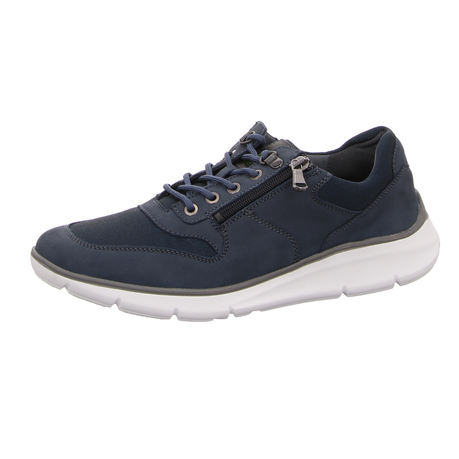 Waldläufer Schnürhalbschuh blau