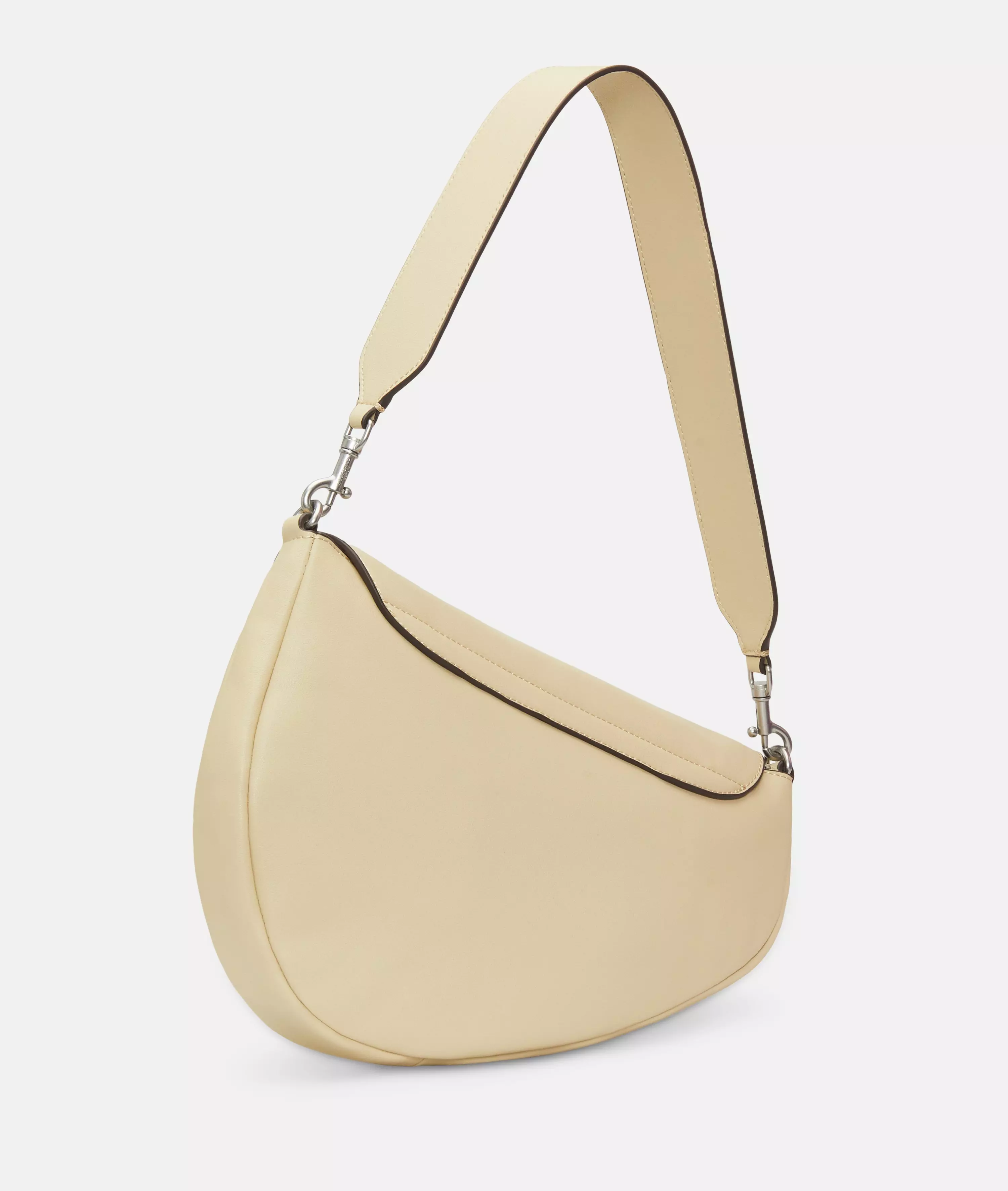 Oval Shoulder-Bag M Spacious shoulder bag made from recycled leather