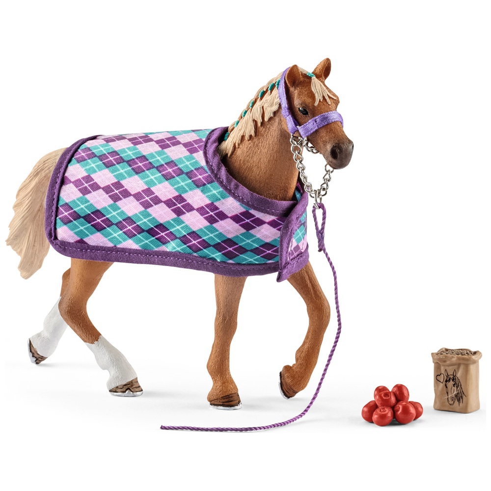 Schleich Horse Club Englisches Vollblut mit Decke 42360