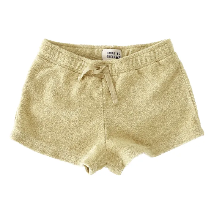 Longlivethequeen Short Jogger Eponge | Jaune pâle