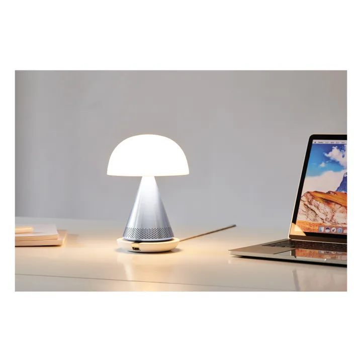 Lexon Lampe à poser Mina audio | Aluminium