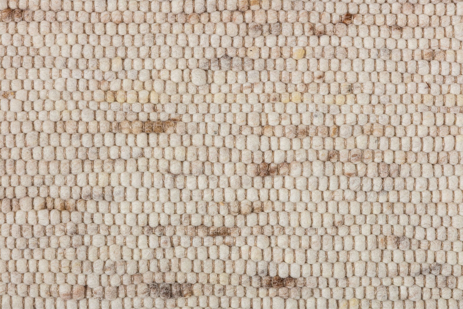 Wollteppich WOLFEGG Bubbles 170 x 230 cm beige