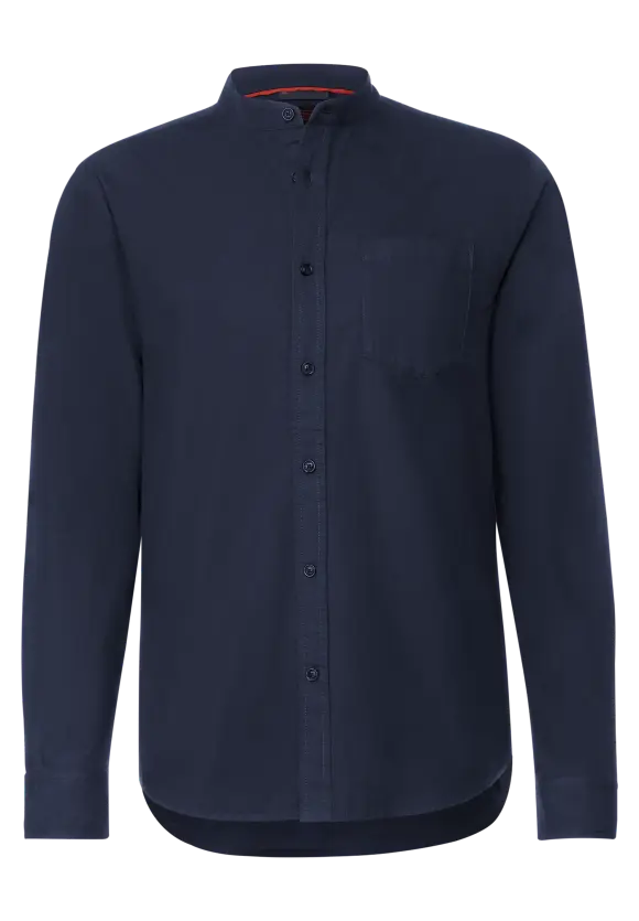 Stehkragen Hemd - eclipse blue