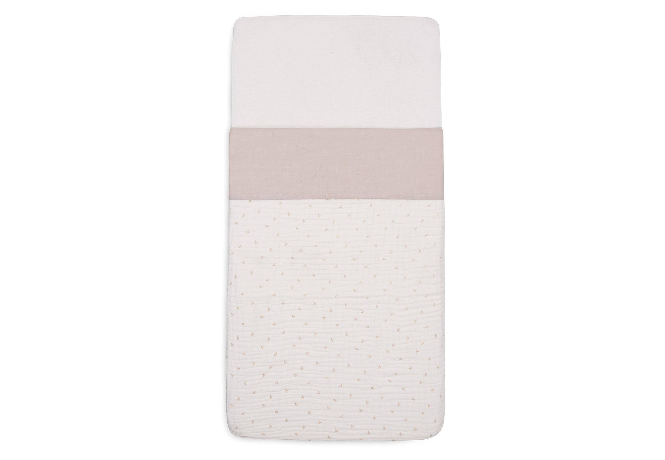 Jollein ledikant laken  Slub Nougat