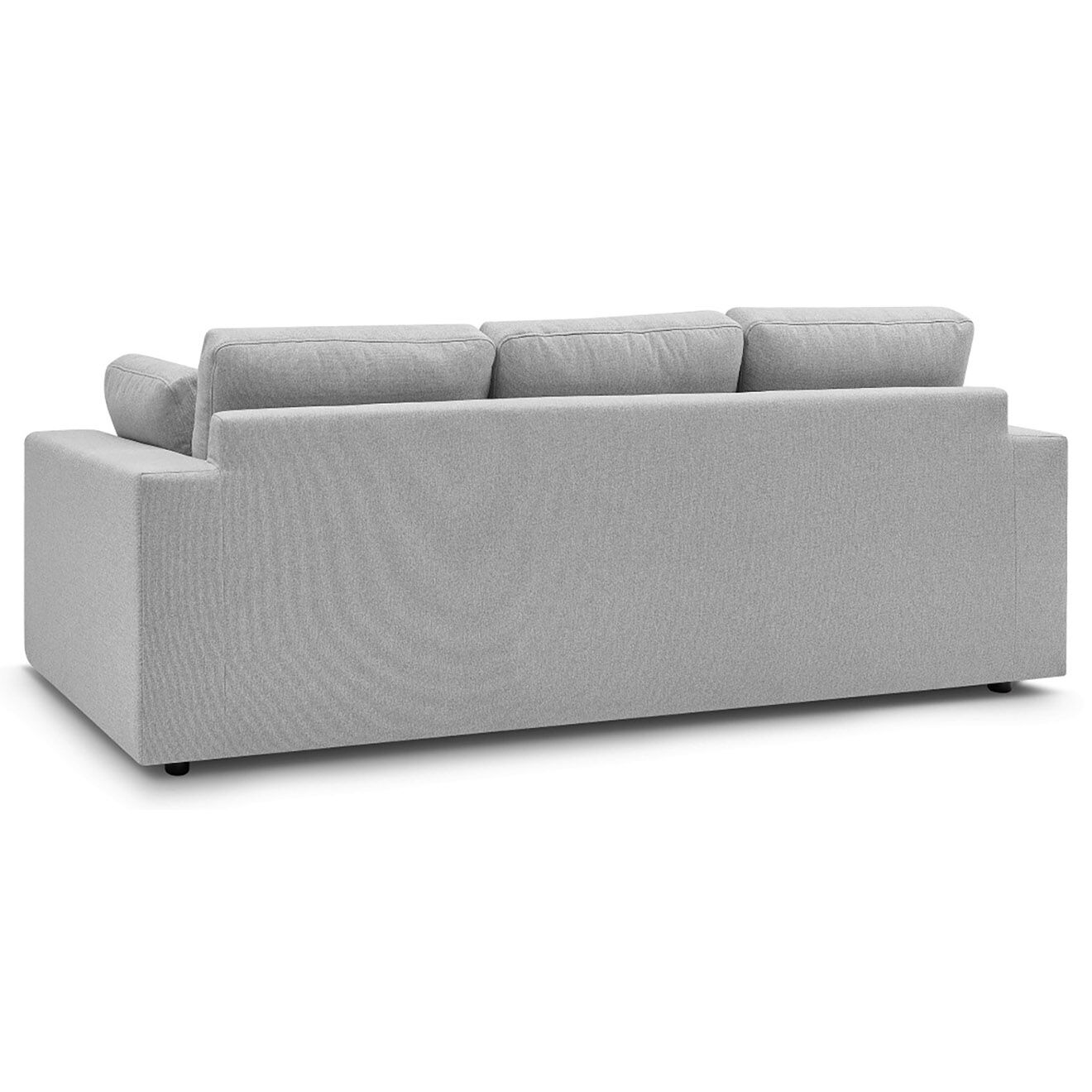 Bobochic Canapé compact belair gris clair - 220x93x80 cm