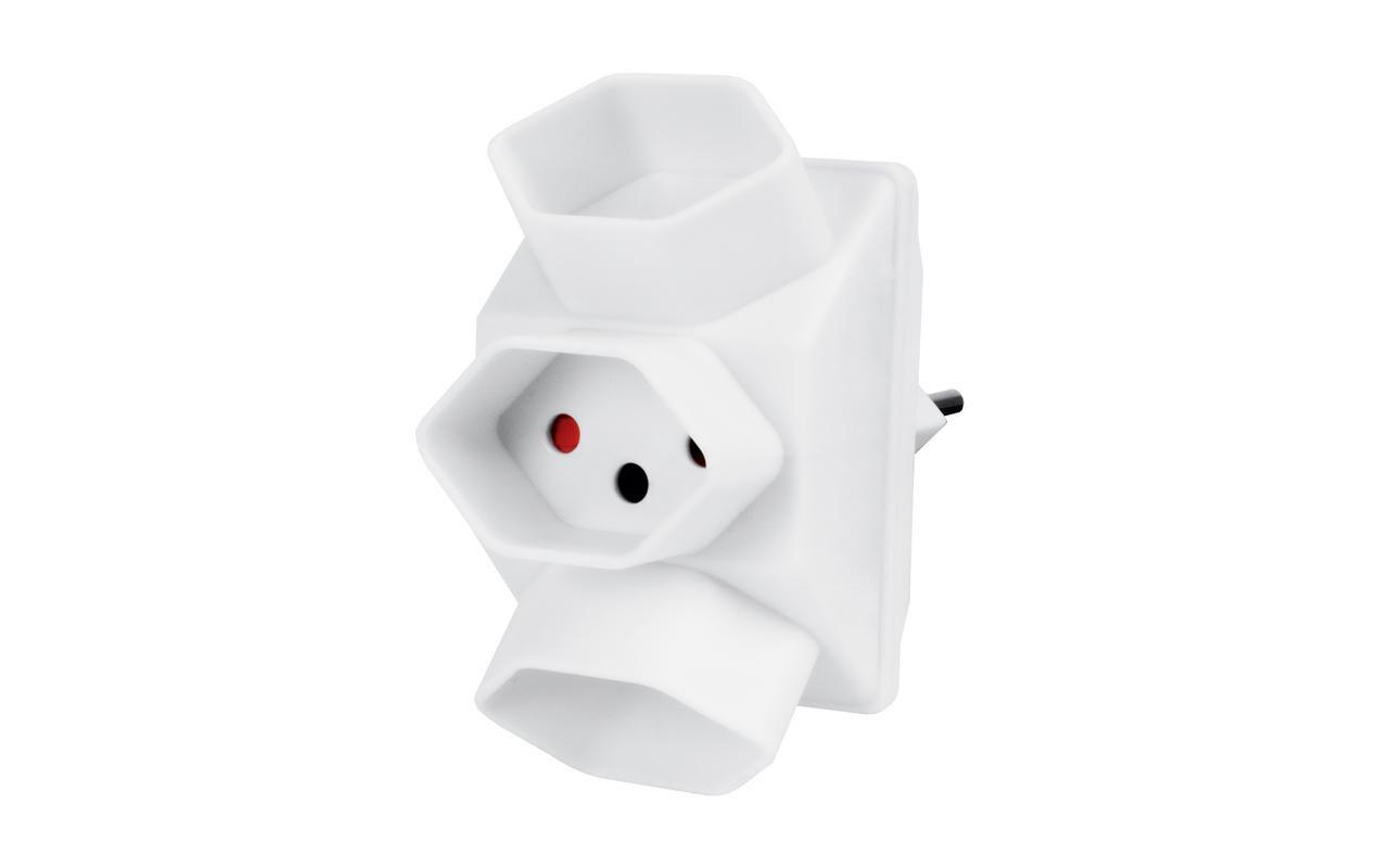 ADAPTATEUR MULTIPLE 3X T13 BLANC