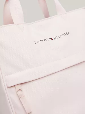 Bolsa de ombro infantil essencial com alça e logotipo