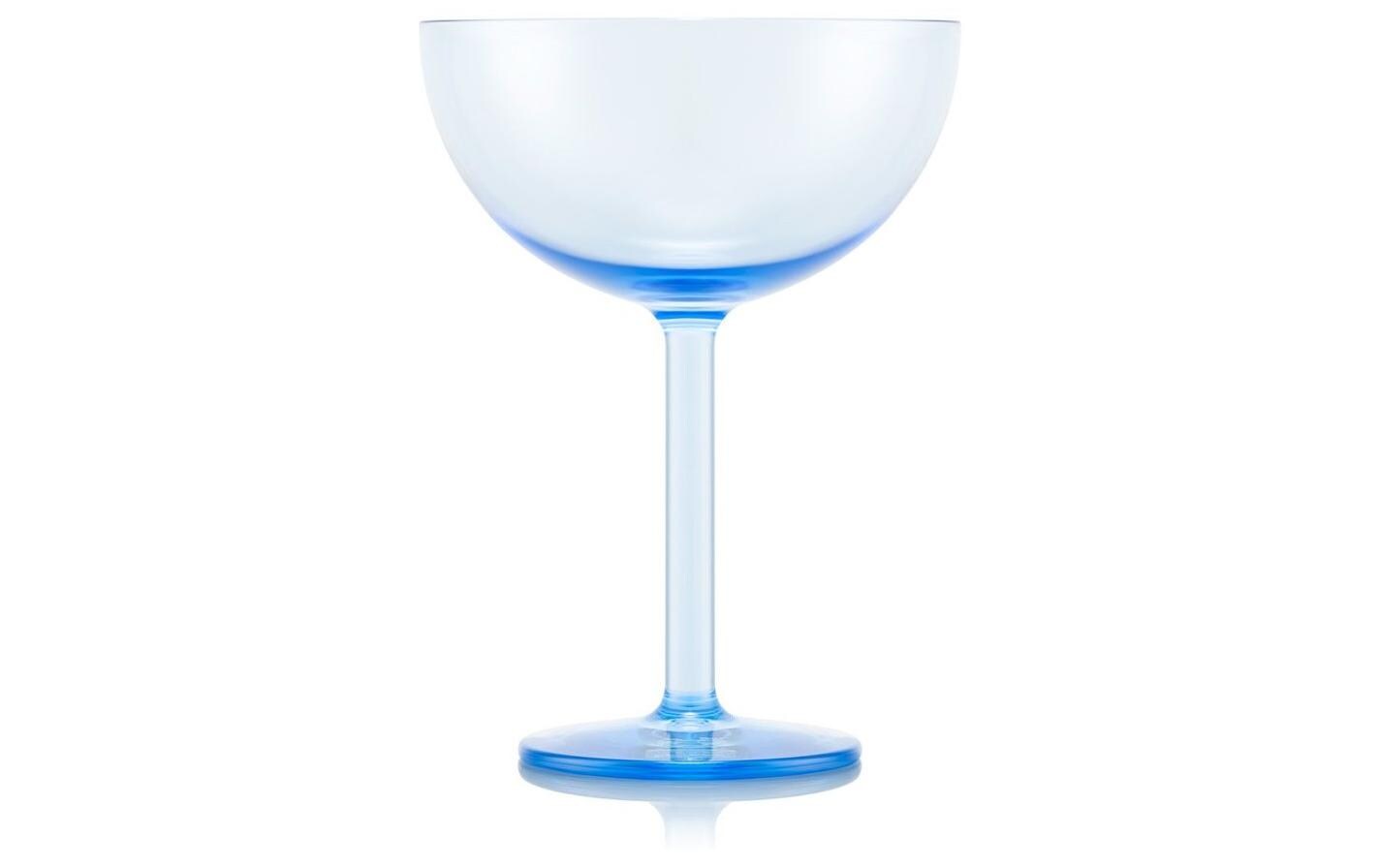 Outdoor-Champagnerglas Oktett 280 ml, Blau, 4 StückChampagner-Coupégläser für draussen