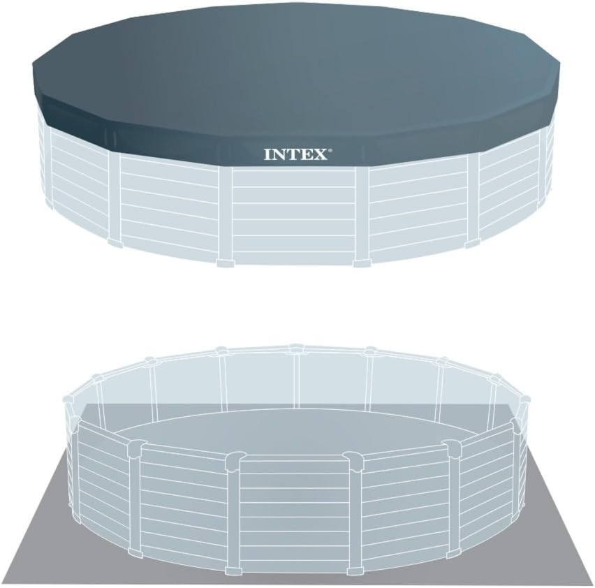 Intex Pool Graphite Panel Frame 478 x 124 cm