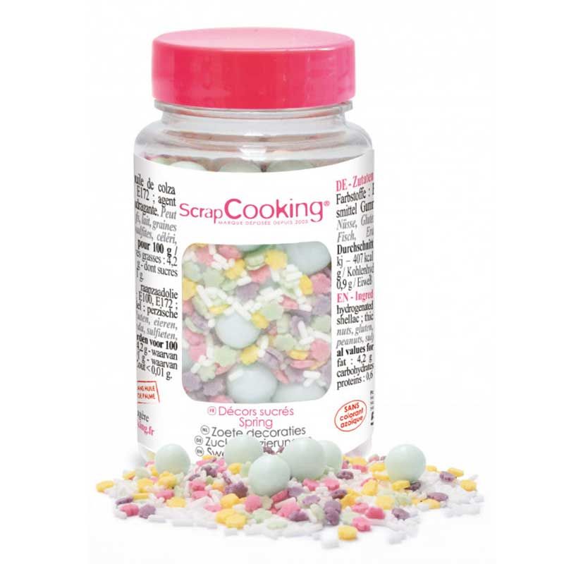 Décors sucrés en pot Spring 80 g Scrapcooking
