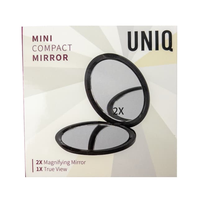 UNIQ Mini Kompakt Dobbeltsidet Spejl med 2X forstørrelse