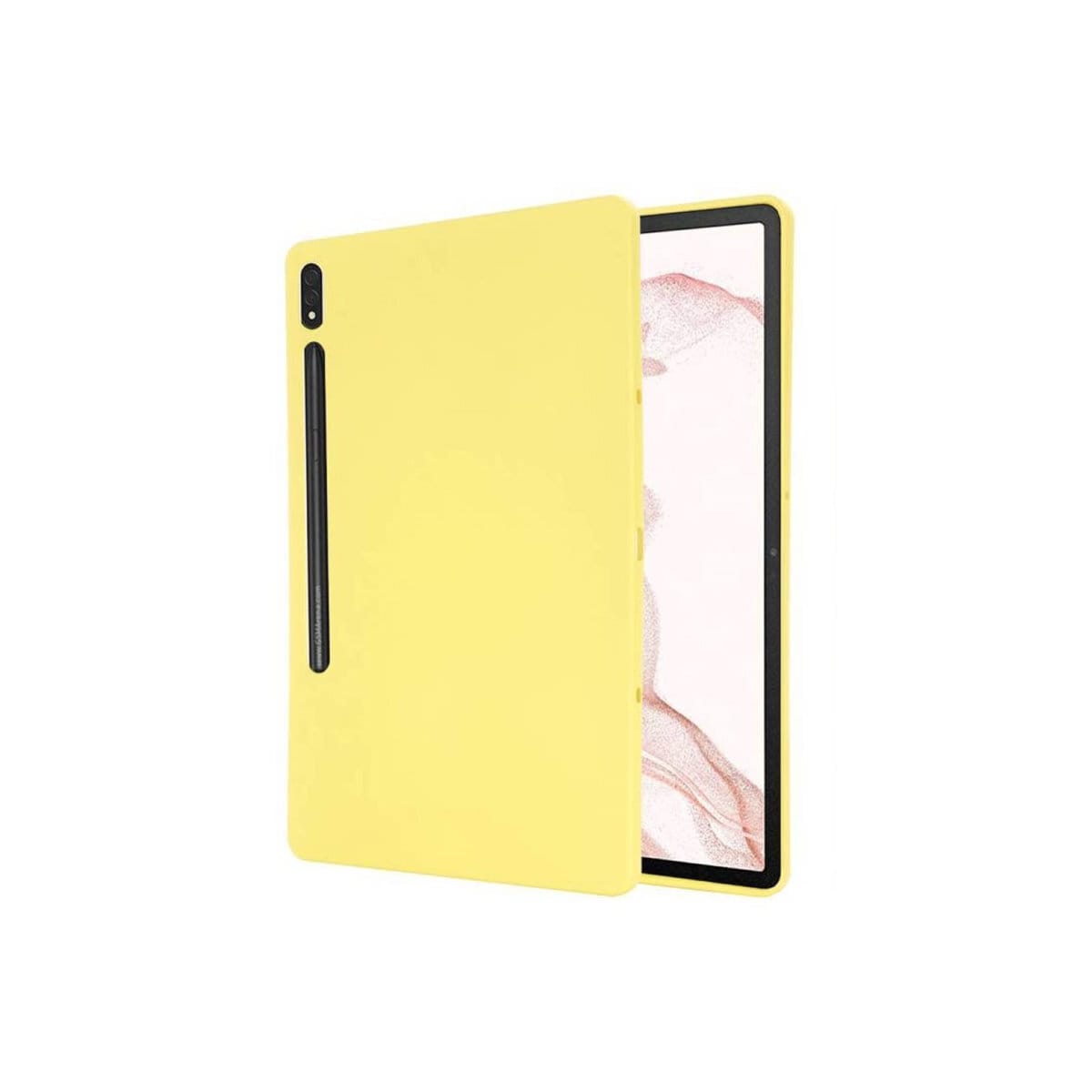 Liquid silikondeksel Samsung Galaxy Tab S7 Plus (2020) - Gul