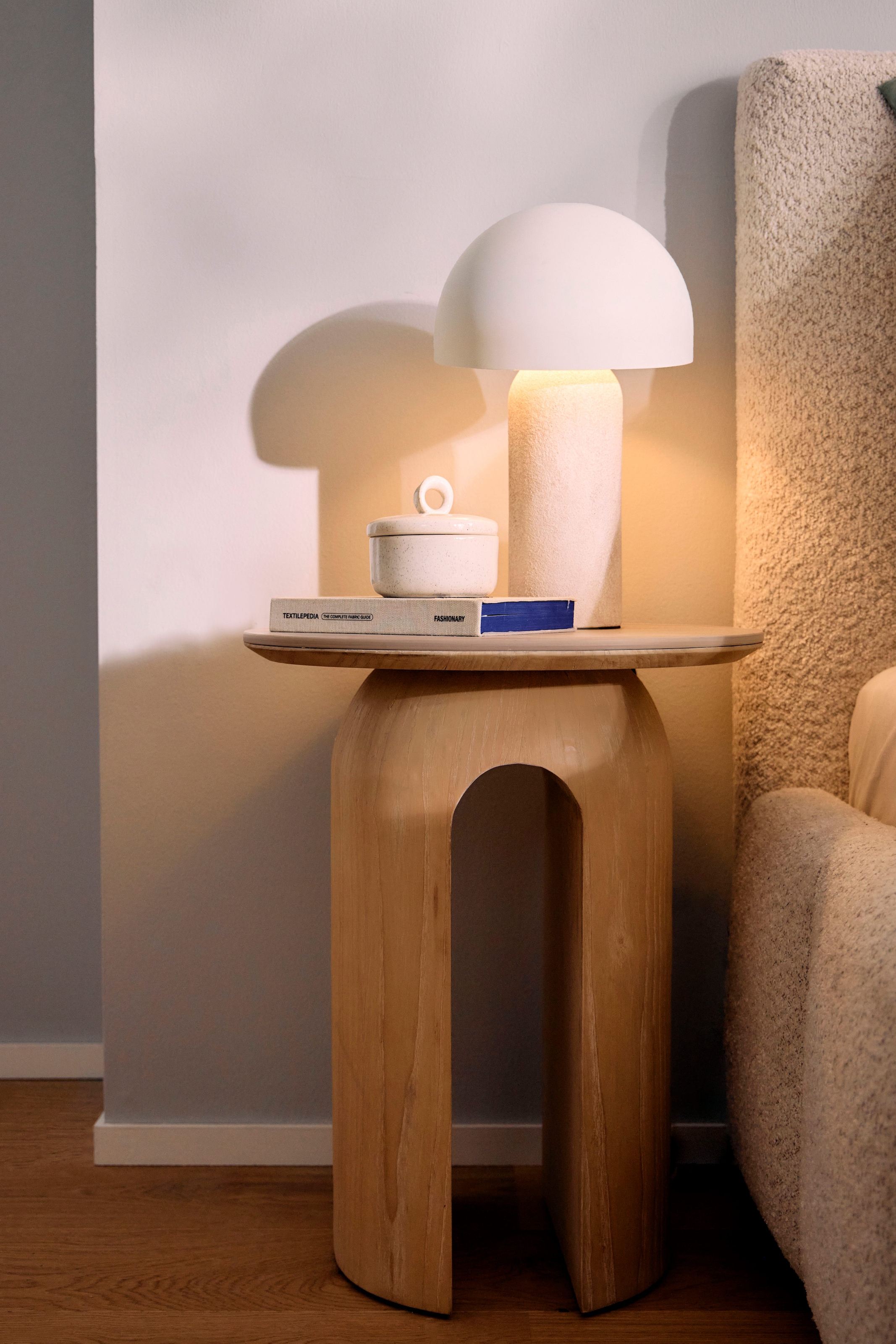 homsy by Ana Johnson Tischleuchte »LUMEVA Pilz Lampe« E14 warmweiss - kaltweiss Keramik, Pilzleuchte, Höhe 38cm