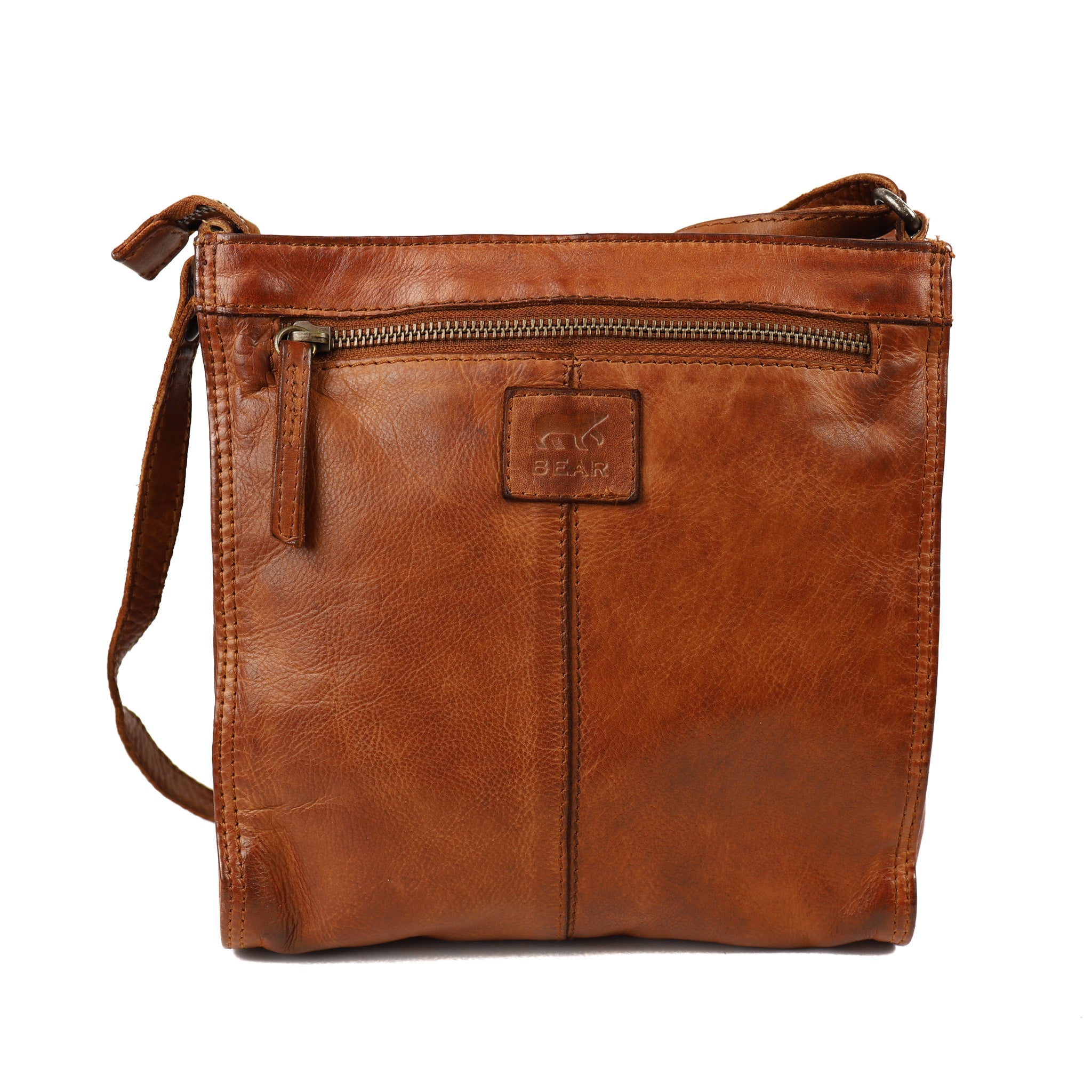 Schoudertasje 'Davita' cognac Cognac