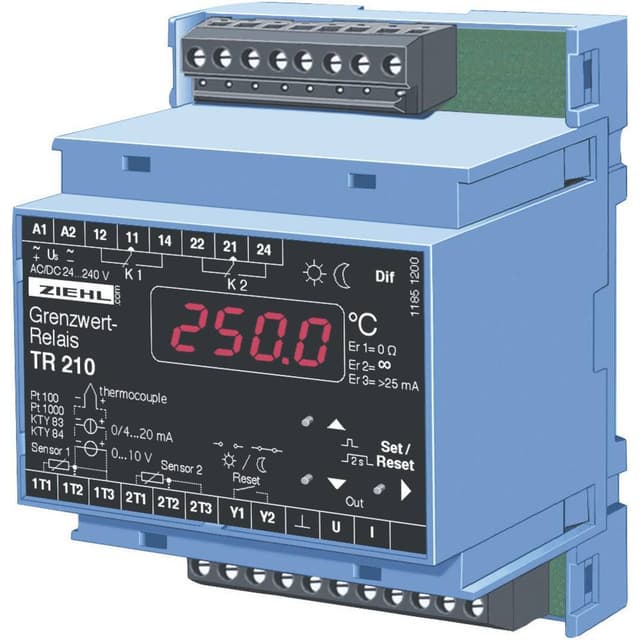 Ziehl T224071 TR 210 Electronic Temperature Monitor And Controller TR 210