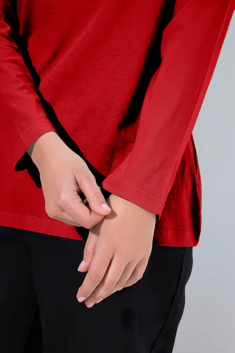 Shirt, Slim, Rundhalsausschnitt, Langarm, salsa