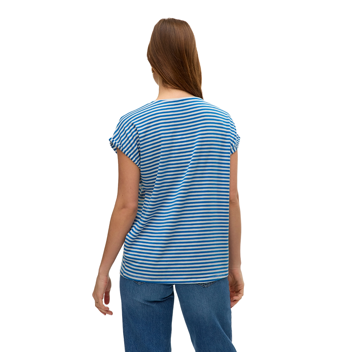 Dames Trui 23076 top streep 3/4mw
