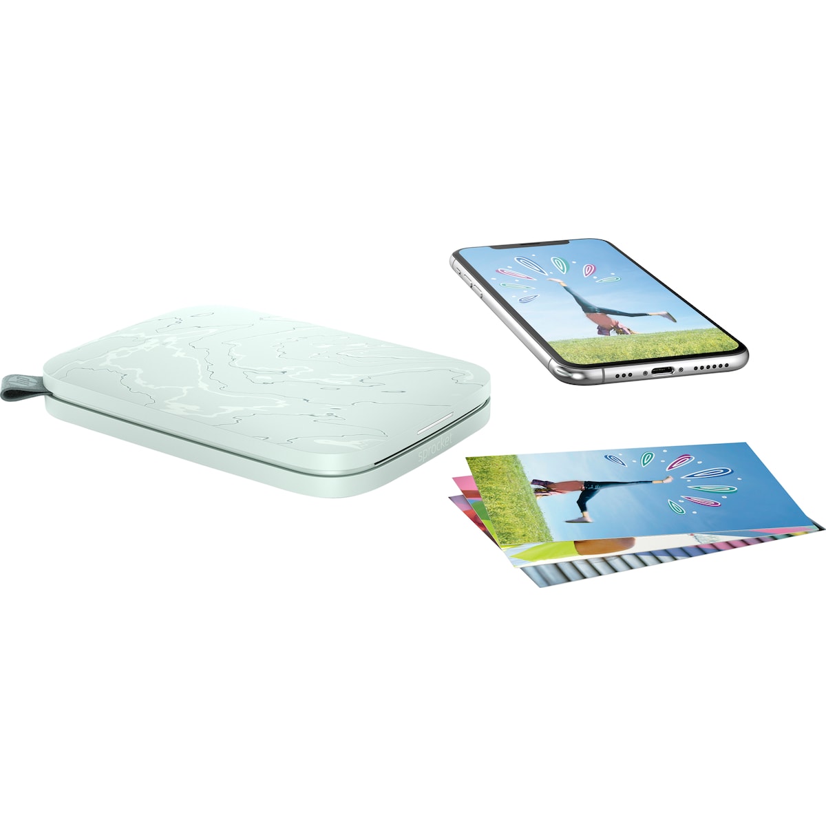 HP Sprocket Select Eclipse mobil fotoskriver (grå)
