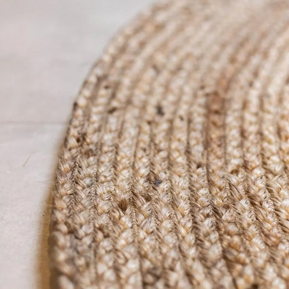 EVA Interior Vloerkleed Jute Rond - Naturel - 240 Ø (L)