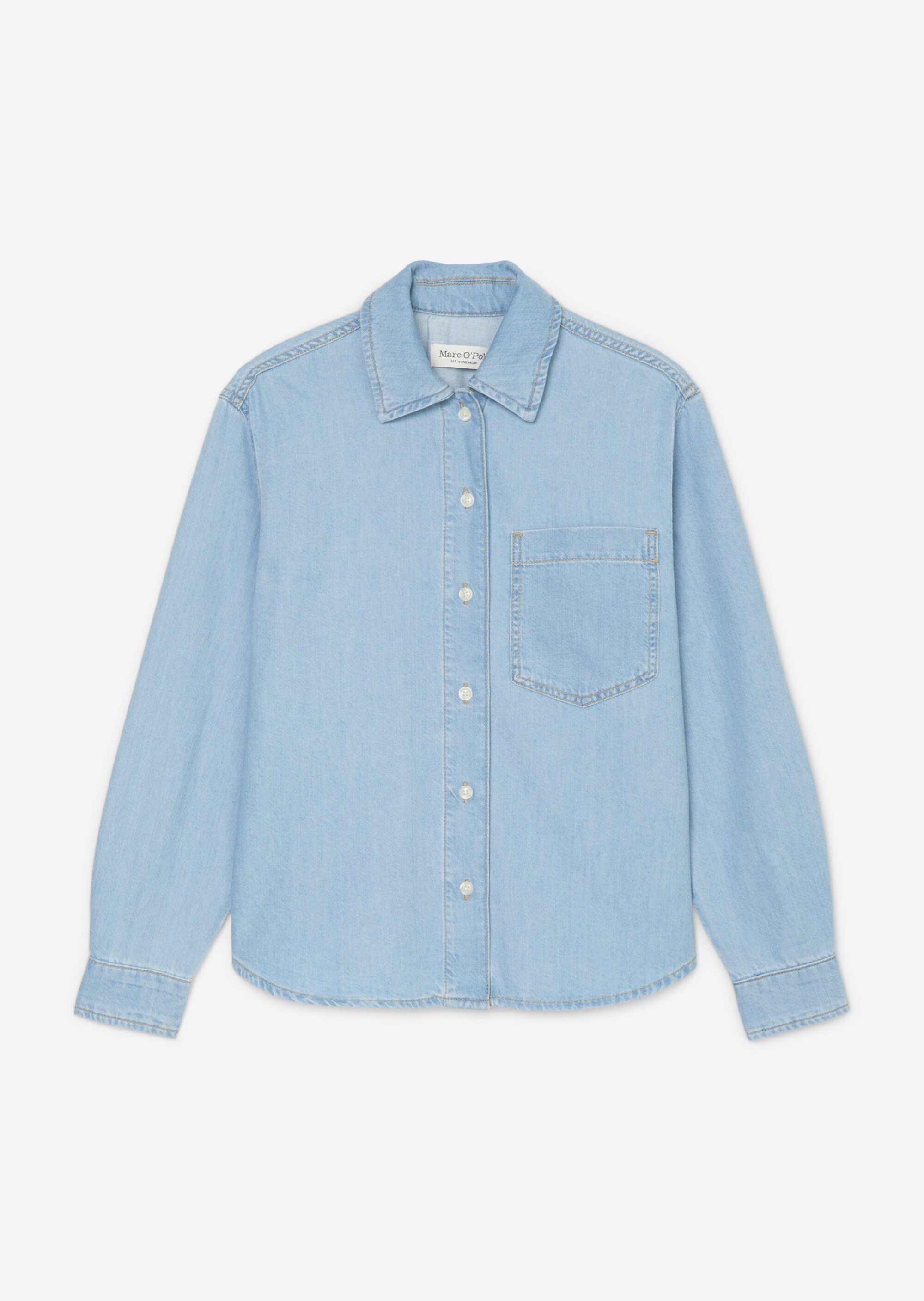 Denimshirt relaxedaus Organic-Cotton-Lyocell-Mix