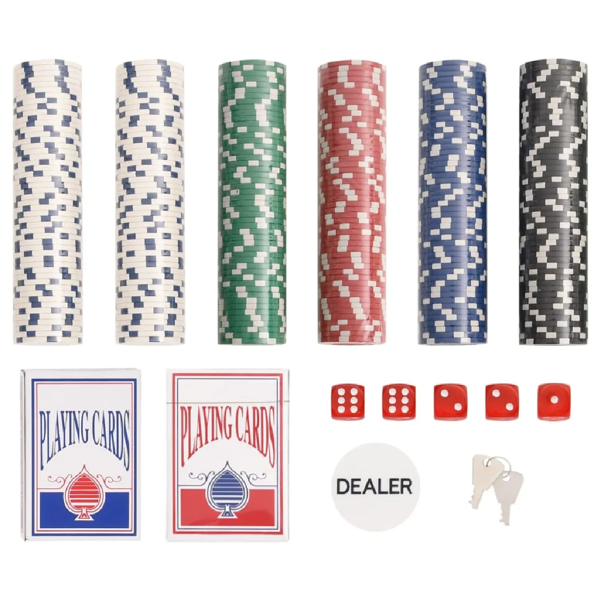 vidaXL Jeu de jetons de poker - 300 pcs