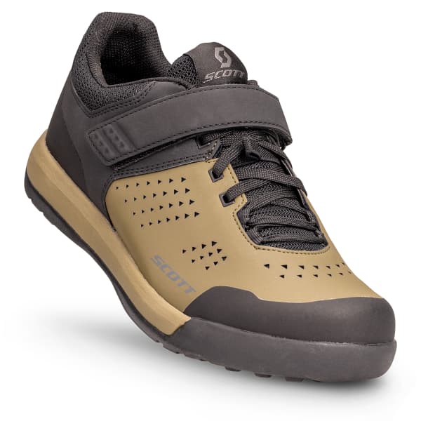 Chaussure VTT automatique SCOTT MTB SHR-ALP LACE STRAP BLACK/FIR GREEN