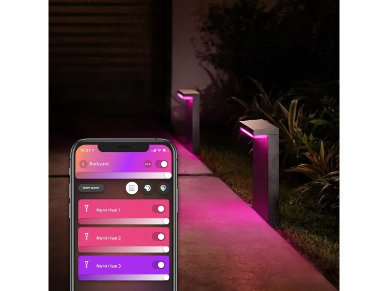 Philips Hue Nyro - Pedestallys - LED - 13.5 W - 2000-6500 K - sort