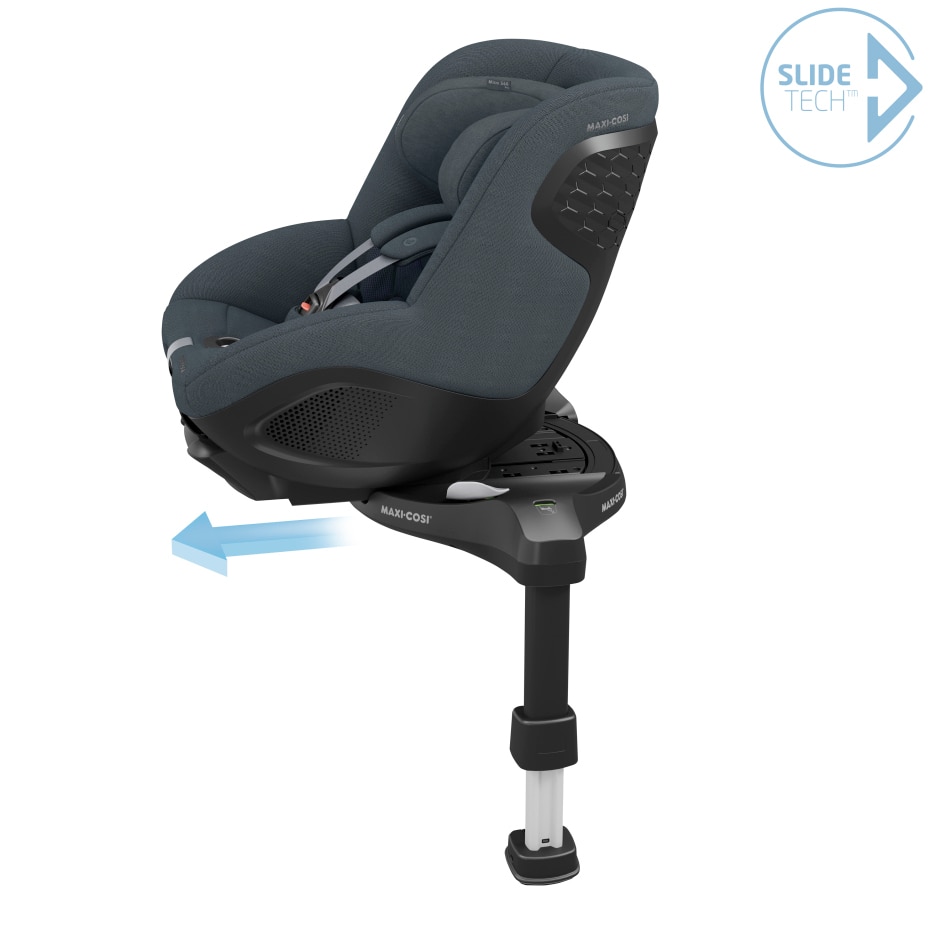Mica 360 Pro 0 - 4 Y  40 - 105 cm  0 - 18 kg    Innovative SlideTech®™ Technologie |    Mehrere Sitz- und Liegepositionen |    Easy-In Gurtsystem |    G-CELL Seitenaufprallschutz |    360°-Drehung mit nur einer Hand  |